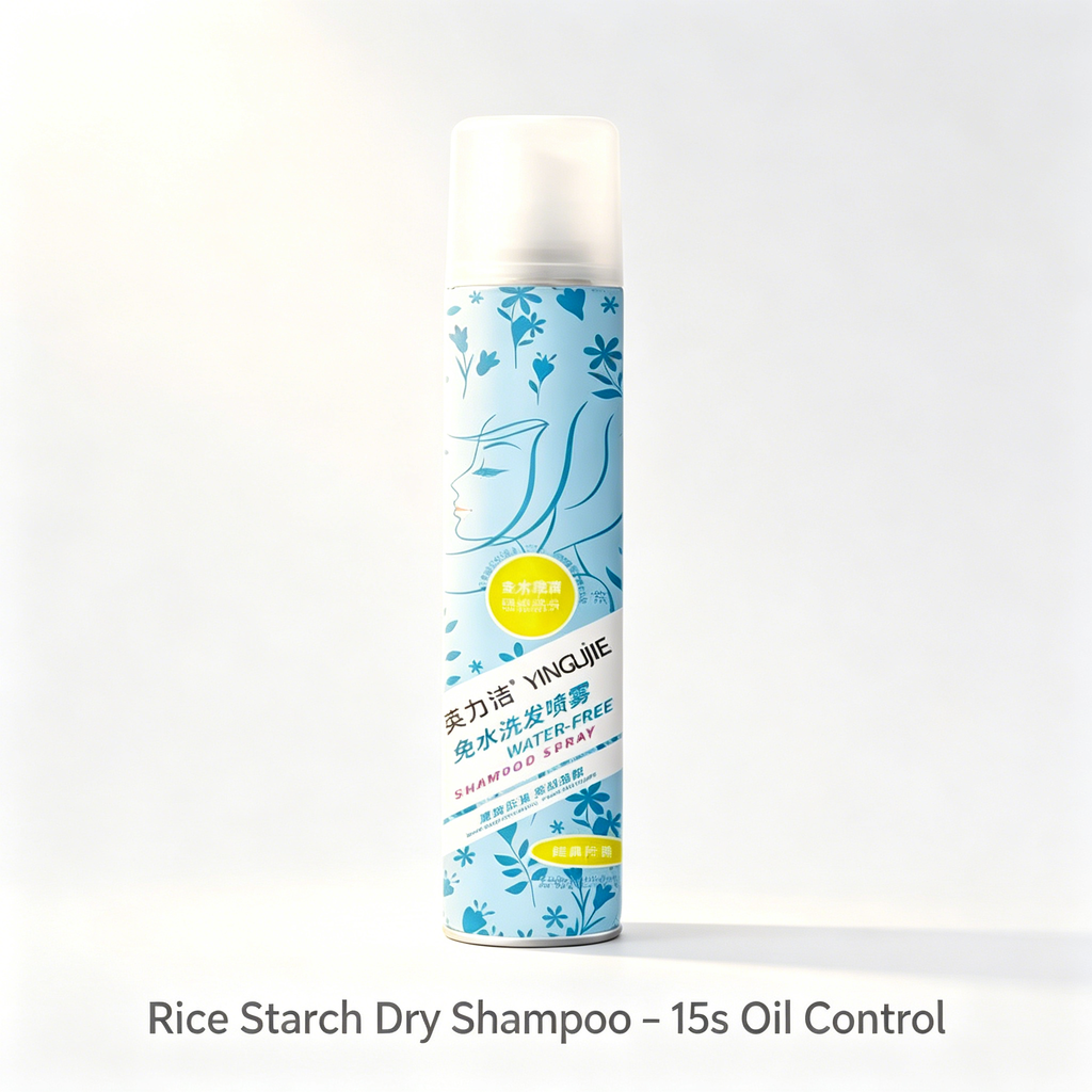 OEM Rice Starch Dry Shampoo Spray – Oil Control & Fluffy Volume, No White Residue, 150ml Pump, MOQ 3000 Pcs