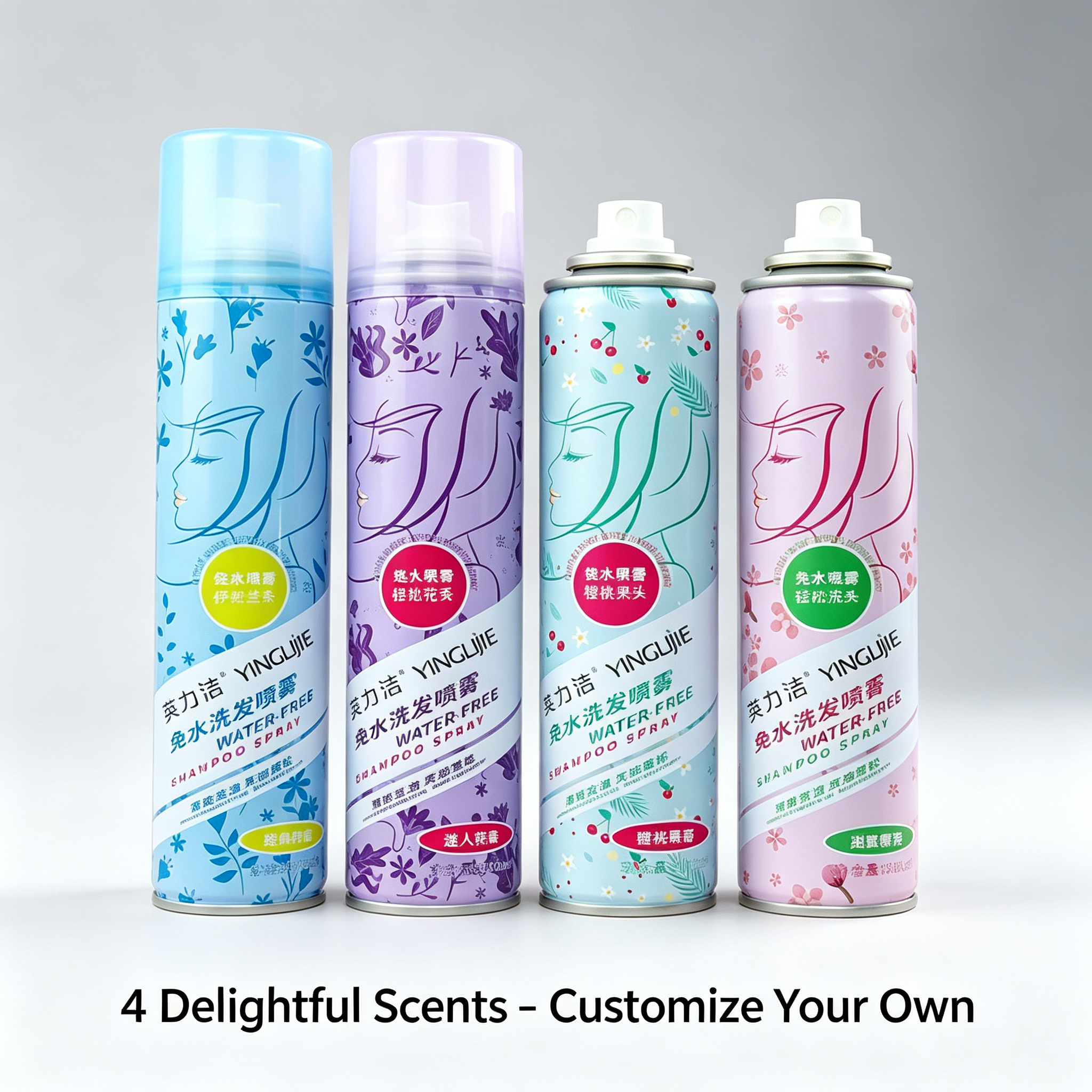 OEM Rice Starch Dry Shampoo Spray – Oil Control & Fluffy Volume, No White Residue, 150ml Pump, MOQ 3000 Pcs